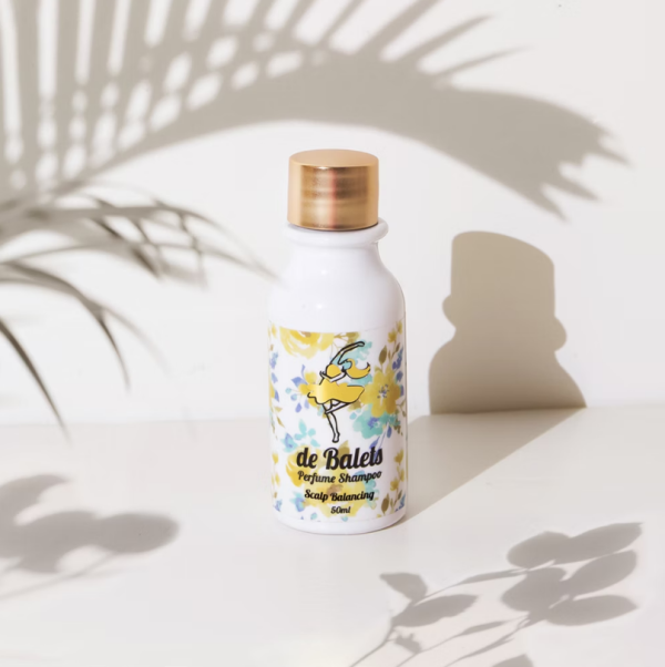 deBalets小巴黎【體驗瓶-小黃】SPA級香水淨化平衡洗髮精-法式優雅50ml 