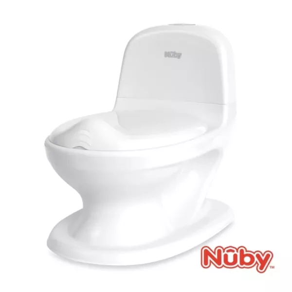 Nuby 學習小馬桶(白/粉) 