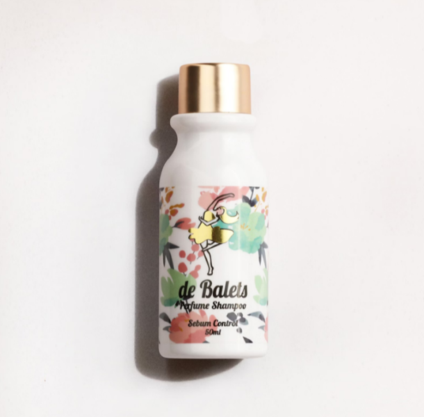 deBalets小巴黎【體驗瓶-小綠】SPA級香水控油洗髮精 50ml HS 