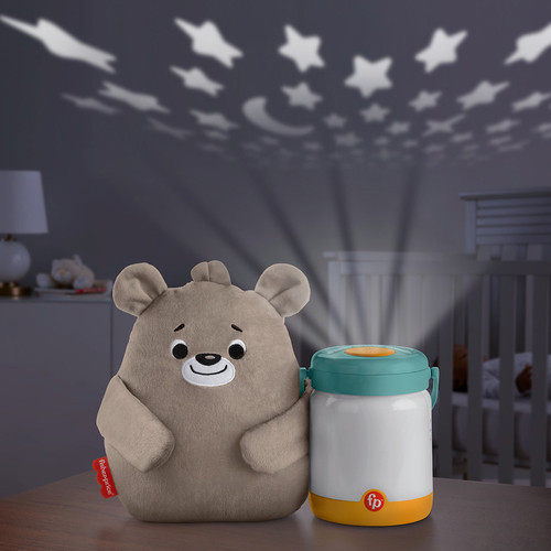 Fisher Price 費雪安撫小熊奶瓶投影夜燈 