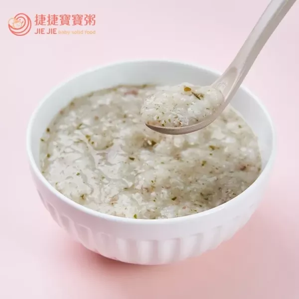 捷捷 副食品1-08木耳海藻魚片小寶寶粥(120g*4) 