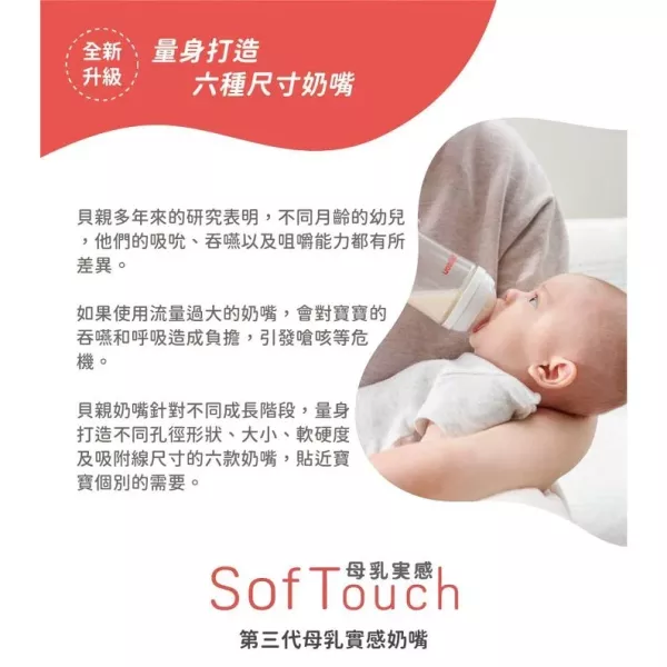 貝親 寬口母乳實感奶嘴-第三代(SS/S/M/L/LL/3L) 