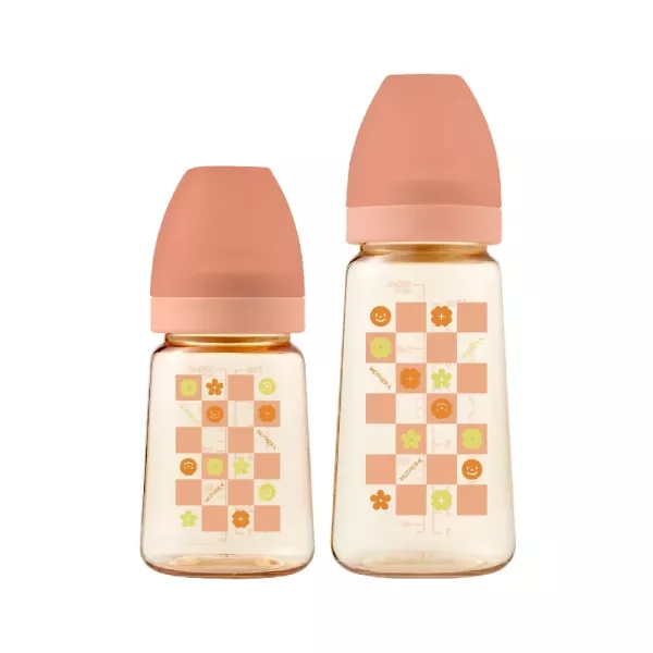 MOTHER-K 精粹極簡PPSU奶瓶 蜜桃沙瓦 180ml / 280ml 