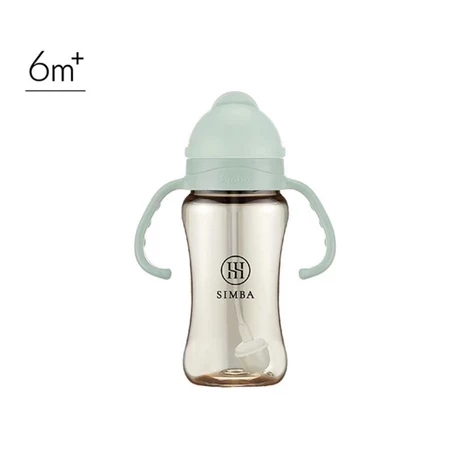 小獅王辛巴 蘊蜜鉑金寬口PPSU防漏滑蓋學習水杯270ml 