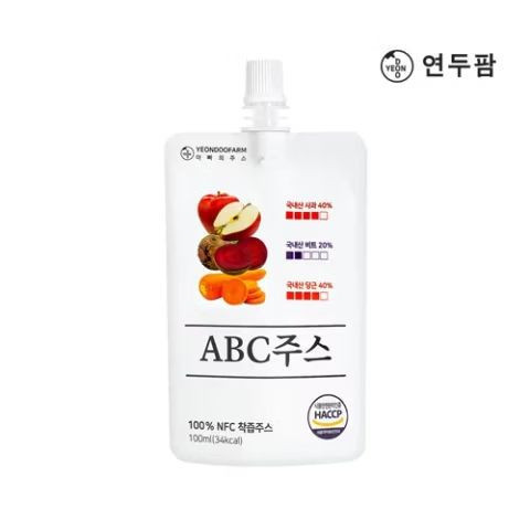 韓國YEONDOOFARM妍杜農場 NFC果汁 100ml(吸嘴裝) 