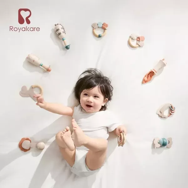 Royalcare 嬰幼撫育系列 歡樂手搖鈴十件組(附收納盒) 