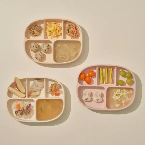 MOYUUM 韓國 白金矽膠吸盤式餐盤盒 對話框系列(多款可選) 