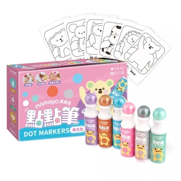mamayo媽媽友 無毒點點畫筆6色組/20色組 