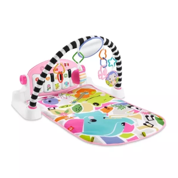Fisher price 費雪 可愛動物鋼琴健身器(粉/藍) 