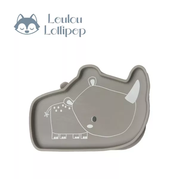 Loulou Lollipop 動物造型 防滑矽膠餐盤 