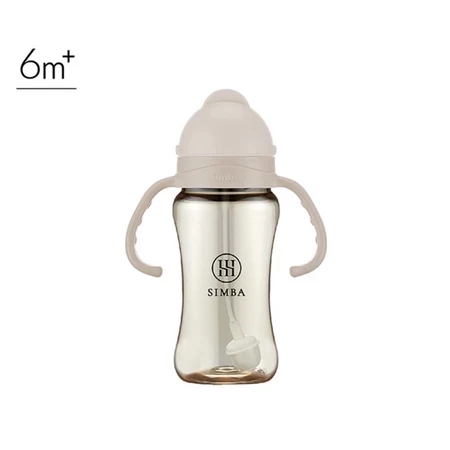 小獅王辛巴 蘊蜜鉑金寬口PPSU防漏滑蓋學習水杯270ml 