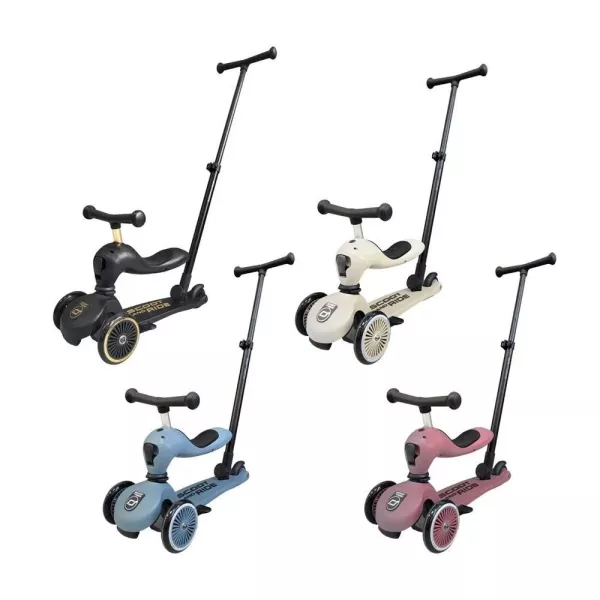 奧地利 Scoot & Ride Highwaykick 1 Push and Go 2合1滑步滑板車*宅配含運 