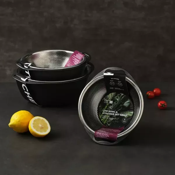 MOTHER-K LIFE 摩登鋼藝料理瀝水盆(大25cm/中22cm/小19cm) 