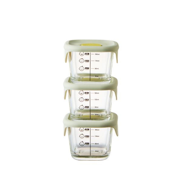 樂扣樂扣 寶寶副食品耐熱玻璃調理盒 230ml/3入組 