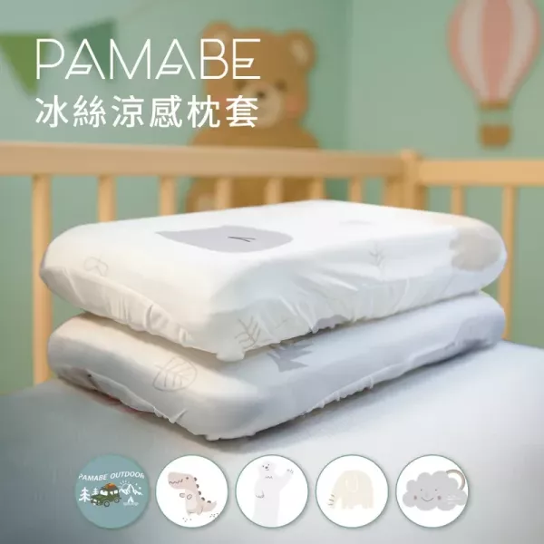PAMABE 冰絲涼感枕套 50*30cm 