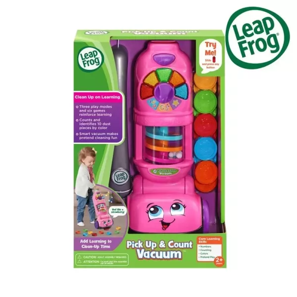 LeapFrog 走走數數吸塵器(綠/粉) 