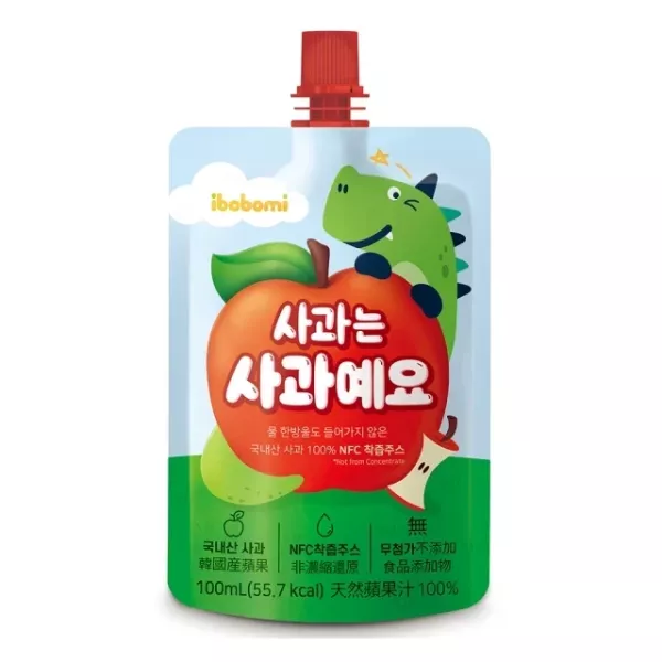 ibobomi 100%天然蘋果汁 100ml 