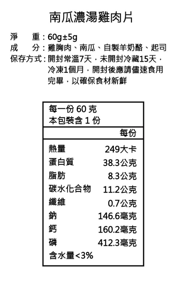 南瓜濃湯雞肉塊 | 訓練系 狗狗鮮食、台式主食、200g大包裝、關節保健、補水補氣、寵物保冷袋、狗狗肉乾、狗狗零食、狗狗訓練零食、狗狗天然零食