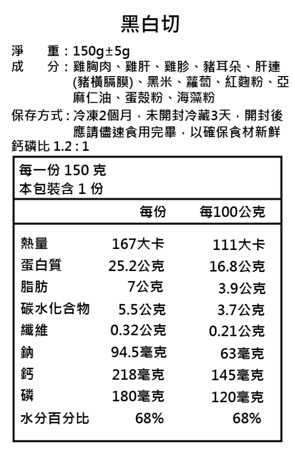 黑白切拼盤 | 冷凍主食 