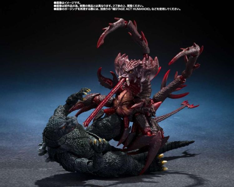 「預購」萬代 S.H.MonsterArts 哥吉拉二世＆戴斯特洛伊亞 進化套組 哥吉拉,戴斯特洛伊亞,S.H.MonsterArts,哥吉拉二世,進化套組,萬代怪獸公仔,可動怪獸