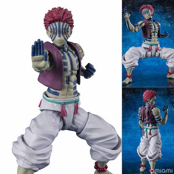 「05月11號結單」萬代  S.H.F 鬼滅之刃 猗窩座 再販 猗窩座公仔,鬼滅之刃公仔,SHF公仔,可動公仔,萬代公仔,動漫公仔,收藏公仔,模型公仔