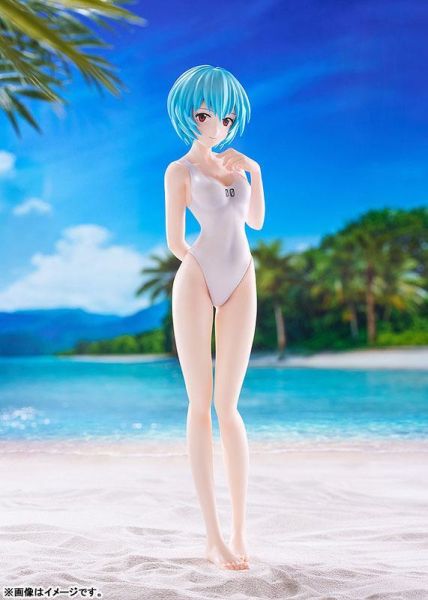 「08月17號結單」WAVE 代理版 POP UP PARADE BEACH QUEENS 福音戰士 綾波零（連身泳裝Style）L Size 福音戰士,綾波零,BEACH QUEENS,POP UP PARADE,L Size,連身泳裝Style,WAVE,美少女模型,代理版公仔