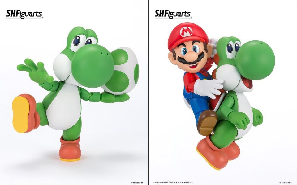 「預購」萬代 S.H.F 超級瑪利歐 耀西 (Re:PACKAGE) 耀西,超級瑪利歐,S.H.F耀西,RePACKAGE,萬代可動公仔,任天堂收藏公仔,人氣角色模型,任天堂玩具推薦,SHF超級瑪利歐,新手玩具村