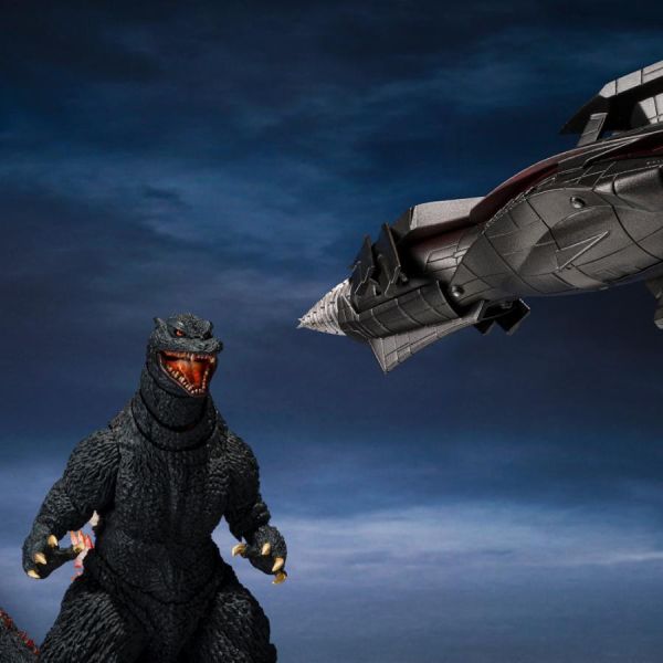 「12月02號結單」萬代 S.H.MonsterArts 哥吉拉 (2004) 放射熱線Ver. VS 新·轟天號 萬代,S.H.MonsterArts,哥吉拉2004,放射熱線,新轟天號,哥吉拉模型,怪獸公仔,特攝收藏,公仔預購,怪獸之王