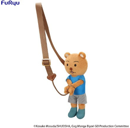 「10月01號結單」FuRyu 搞笑漫畫日和GO 被警察抓走的熊吉君 斜背小包 A FuRyu,搞笑漫畫日和,熊吉君,斜背小包,被警察抓走,動漫周邊,實用收藏