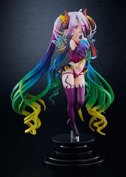 「07月27號結單」Good Smile 代理版 NO GAME NO LIFE 遊戲人生 黑色白 1/7 PVC 完成品 NO GAME NO LIFE,遊戲人生,白,黑色白,1/7 PVC,Good Smile,PVC完成品,美少女模型,代理版公仔