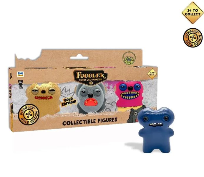 「現貨」FUGGLER 放克牙寶S3-金派系列3入組 (隨機出貨) 放克牙寶3入組,Fuggler金派系列,FUGGLER S3,Fuggler組合包,搞怪潮玩推薦,怪獸公仔,英國收藏玩具,潮流玩具組合,收藏潮玩,Fuggler正版,新手玩具村