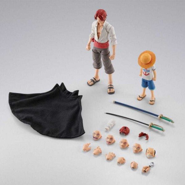 「09月11號結單」萬代 S.H.F 航海王 紅髮傑克&蒙其·D·魯夫 (少年期) BANDAI, 萬代, S.H.Figuarts, S.H.F, 航海王, One Piece, 紅髮傑克, 魯夫, 少年期, 可動公仔, 收藏模型