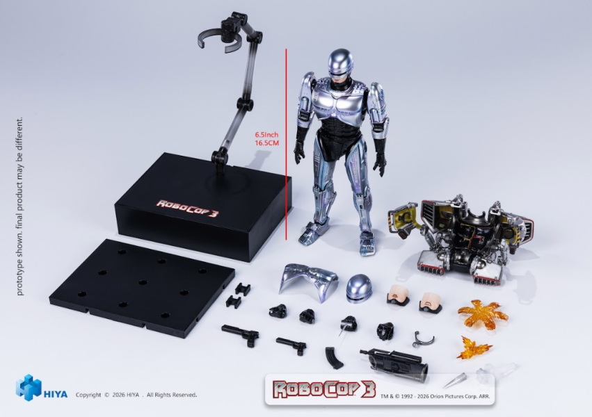 「05月22號結單」HIYA (海雅) E.S.S. 1/12  機器戰警3 機器戰警 可動 ESR0306 機器戰警公仔, Robocop模型, HIYA公仔, 1/12可動公仔, 機器戰警3模型, 可動公仔推薦