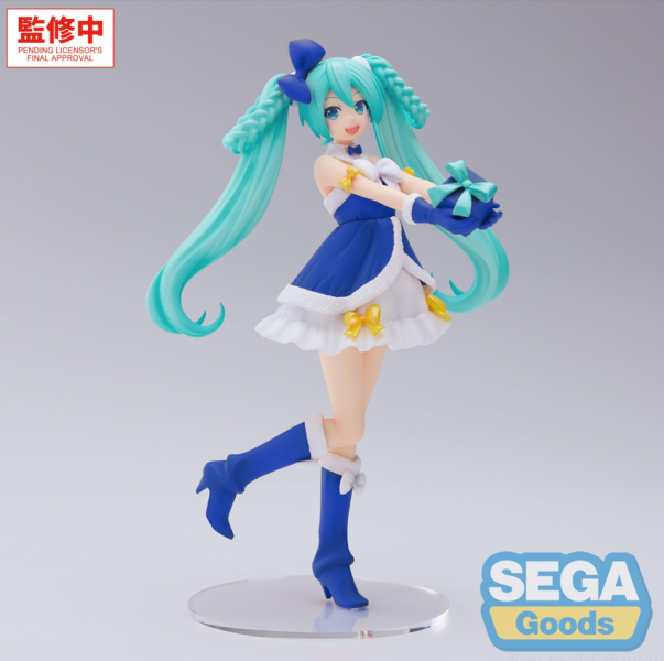 「07月06號結單」SEGA 景品 代理版 初音未來 High Premium Figure 初音 藍寶石聖誕Ver. 初音未來,藍寶石聖誕Ver,High Premium Figure,SEGA景品,VOCALOID,初音公仔,聖誕造型,代理版公仔,動漫模型