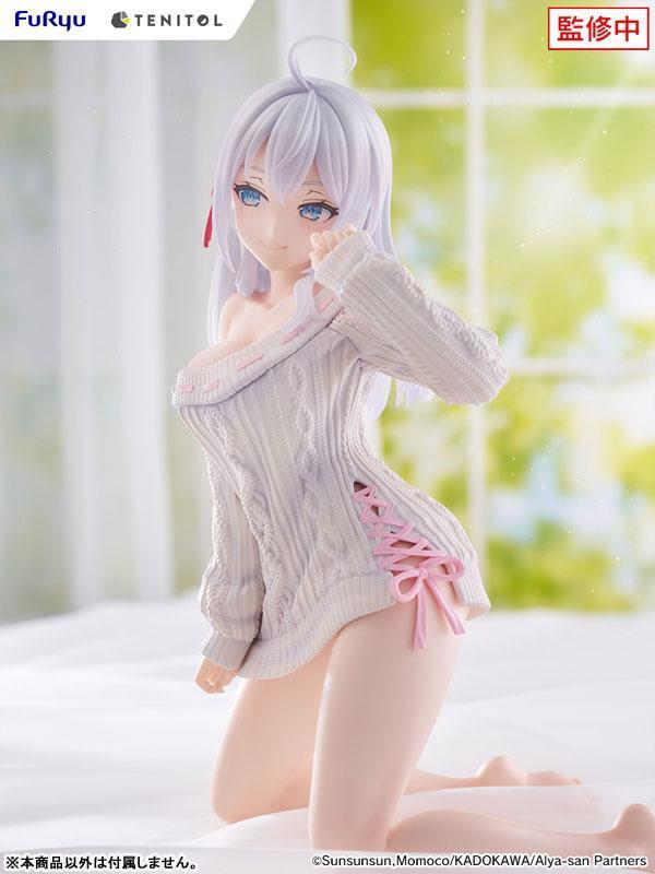 「預購」Furyu TENITOL 不時輕聲地以俄語遮羞的鄰座艾莉同學 BIG泡麵蓋 艾莉莎 針織上衣 ver. 艾莉莎公仔, 俄語艾莉同學模型, 泡麵蓋公仔, TENITOL公仔, Furyu公仔, PVC完成品