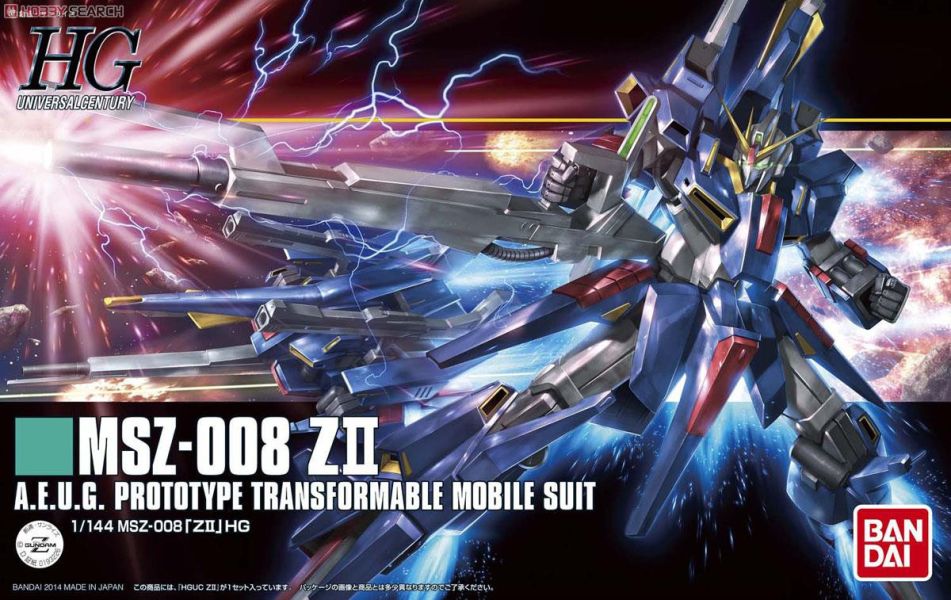 「9月10號結單」萬代 組裝模型 HGUC  1/144 ZⅡ 鋼彈 模型, ZⅡ 模型, HGUC 模型, 1/144 模型, 萬代 模型, 機動戰士鋼彈