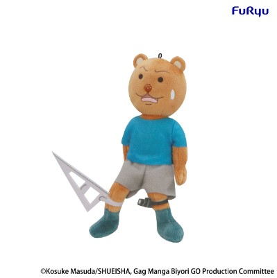 「04月08號結單」Furyu 景品 搞笑漫畫日和GO 迷你絨毛 三角尺熊吉君 熊吉君公仔,搞笑漫畫日和公仔,三角尺公仔,絨毛公仔,迷你玩偶,FuRyu景品,搞笑公仔,動漫周邊