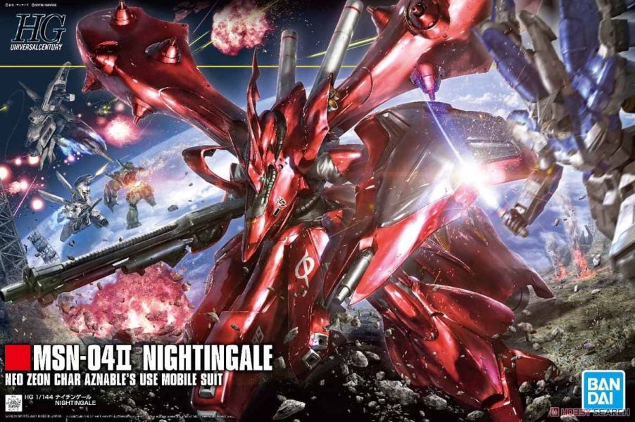 「9月10號結單」萬代 組裝模型 HGUC  /144 夜鶯 BANDAI, 萬代, HGUC, 夜鶯, Nightingale, 逆襲的夏亞, Gundam, 高達模型, 1/144模型, 組裝模型, Gunpla
