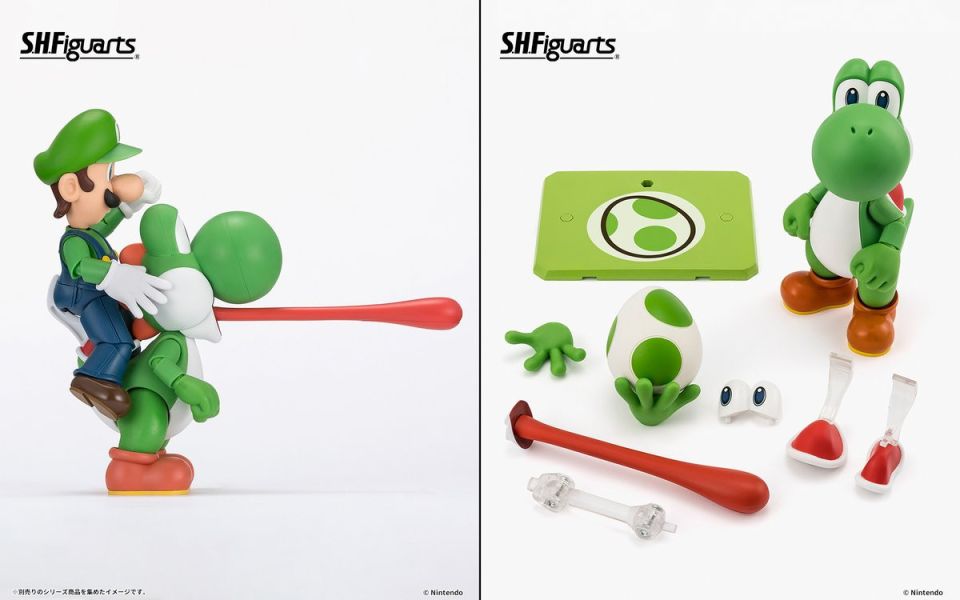 「預購」萬代 S.H.F 超級瑪利歐 耀西 (Re:PACKAGE) 耀西,超級瑪利歐,S.H.F耀西,RePACKAGE,萬代可動公仔,任天堂收藏公仔,人氣角色模型,任天堂玩具推薦,SHF超級瑪利歐,新手玩具村
