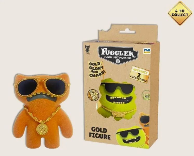 「現貨」FUGGLER 放克牙寶5吋公仔-金派系列 (隨機出貨) 放克牙寶5吋,Fuggler金派公仔,搞怪潮玩推薦,怪獸娃娃,FUGGLER公仔,英國潮玩,收藏玩具推薦,怪獸公仔,潮流設計玩偶,新手玩具村