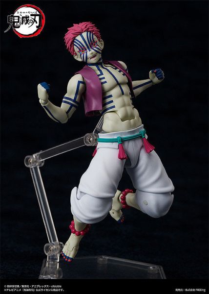 「10月27號結單」再販 FREEing figma上弦之參 猗窩座 FREEing,figma,猗窩座,鬼滅之刃,再販,可動公仔,模型收藏,上弦之參