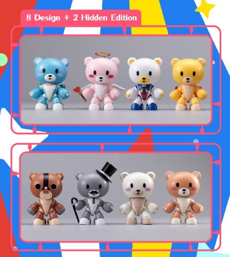 「現貨」萬代 PLABAKO 機動戰士鋼彈 熊亞凱家族 組裝盲盒 機動戰士鋼彈,PLABAKO,熊亞凱家族,鋼彈盲盒,組裝盲盒,鋼彈模型,萬代模型