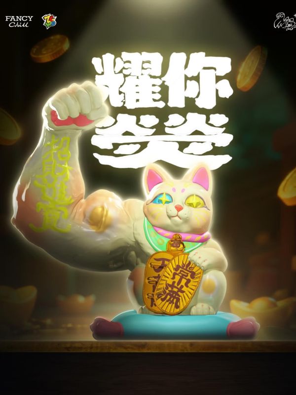 「現貨」大力招財貓 閃耀招財系列 盲盒 大力招財貓,閃耀招財系列,招財貓,盲盒,設計師玩具,收藏公仔,送禮