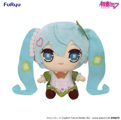 「11月28號結單」Furyu 景品 初音未來 KYURUMARU 大型絨毛 幸運草 FuRyu,景品,初音未來,KYURUMARU,大型絨毛,幸運草,玩偶,公仔,收藏,新手玩具村