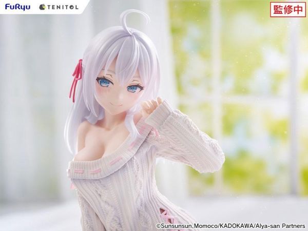 「預購」Furyu TENITOL 不時輕聲地以俄語遮羞的鄰座艾莉同學 BIG泡麵蓋 艾莉莎 針織上衣 ver. 艾莉莎公仔, 俄語艾莉同學模型, 泡麵蓋公仔, TENITOL公仔, Furyu公仔, PVC完成品