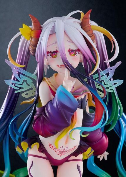 「07月27號結單」Good Smile 代理版 NO GAME NO LIFE 遊戲人生 黑色白 1/7 PVC 完成品 NO GAME NO LIFE,遊戲人生,白,黑色白,1/7 PVC,Good Smile,PVC完成品,美少女模型,代理版公仔