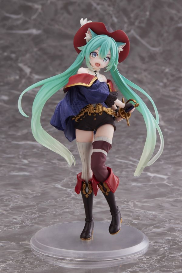 「9月08號結單」TAITO景品 初音未來 Wonderland Figure - 鞋貓劍客 TAITO, 初音未來, Hatsune Miku, Wonderland Figure, 鞋貓劍客, 景品公仔, Miku公仔, 動漫週邊, 模型收藏, 景品收藏
