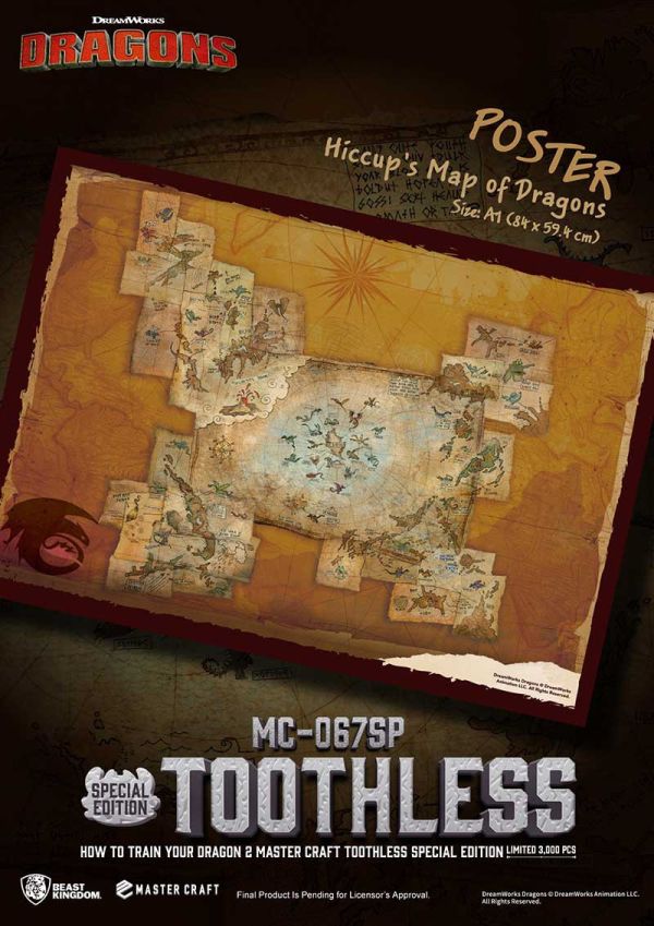 「11月18號結單」野獸國 MC-067SP 馴龍高手2 極匠系列 沒牙 特別版 馴龍高手,沒牙,野獸國,Beast Kingdom,極匠系列,MC-067SP,特別版,收藏公仔,電影公仔,模型玩具