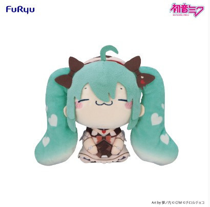「11月04號結單」Furyu景品 初音未來×TIROL CHOCO MOCHIPICO絨毛 哼歌 ver. Furyu,景品,初音未來,TIROL CHOCO,MOCHIPICO,絨毛,哼歌ver,公仔,收藏,新手玩具村