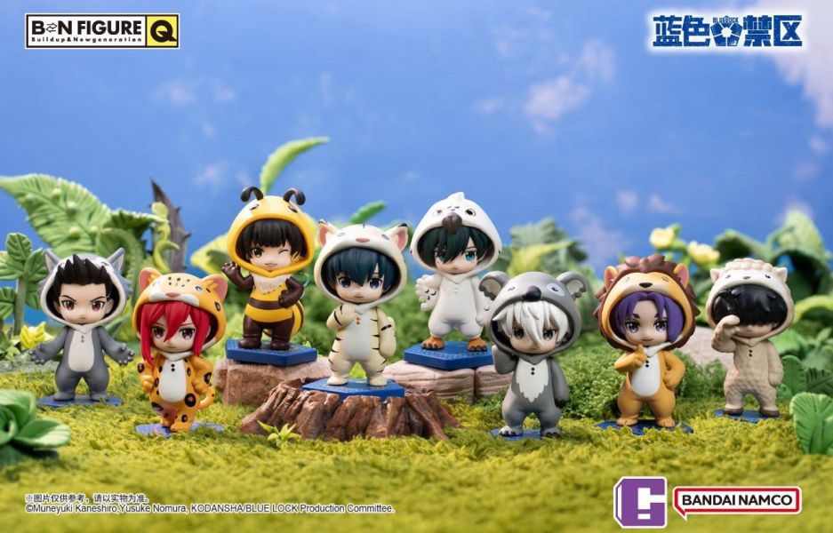 「預購」 BANDAI  BNFIGURE Q 藍色監獄 動物裝 盲盒 盒玩 中盒8入 藍色監獄 盲盒,藍色監獄 盒玩,BNFIGURE Q,藍色監獄 公仔,BANDAI 盲盒,動物裝 公仔
